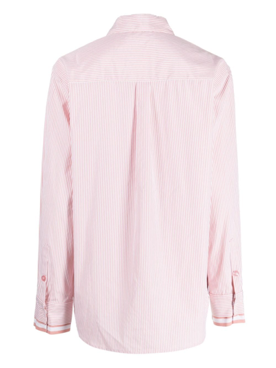 Shop Bapy By *a Bathing Ape® Striped Button-down Shirt In Pink