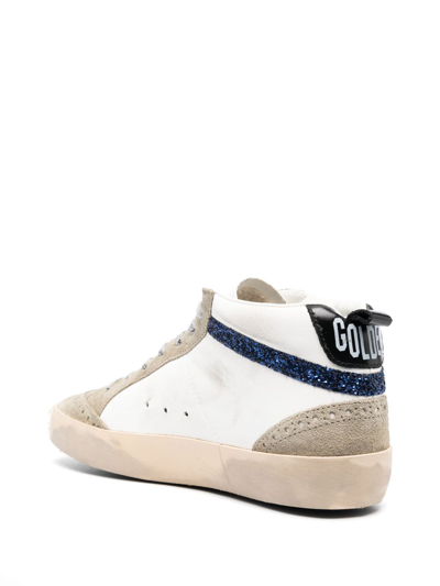 Shop Golden Goose Mid Star High-top Sneakers In White