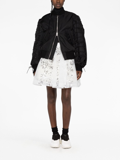 Simone Rocha Elasticated Tutu Mini Skirt In White