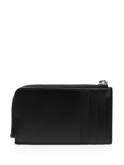 Shop Jil Sander Embossed-logo Leather Wallet In Black