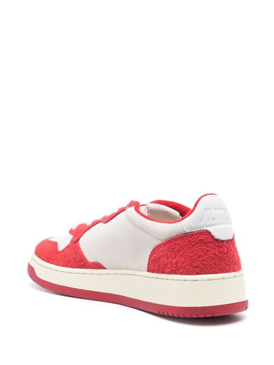 Autry Medalist Panelled Suede Sneakers In Neutral