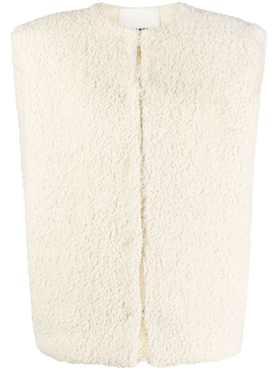 Shop Isabel Marant Gwendalia Bouclé Gilet In Neutrals