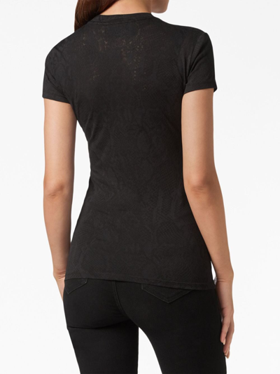 Philipp Plein Sexy Pure Fit Crew-neck T-shirt In Black