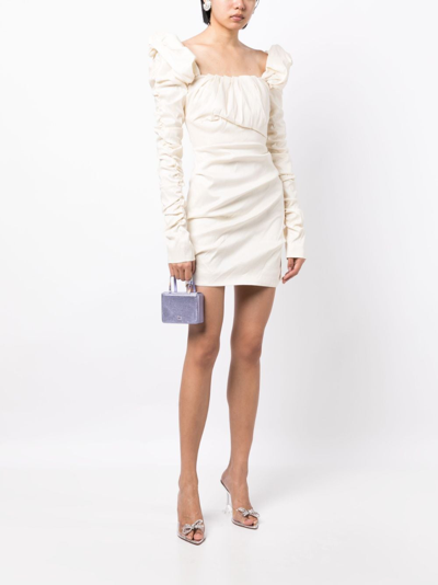 Shop Rachel Gilbert Kalina Draped Minidress In White
