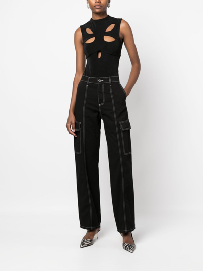 Philosophy Di Lorenzo Serafini Cargo Straight-leg Jeans In Black