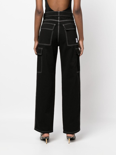 Philosophy Di Lorenzo Serafini Cargo Straight-leg Jeans In Black