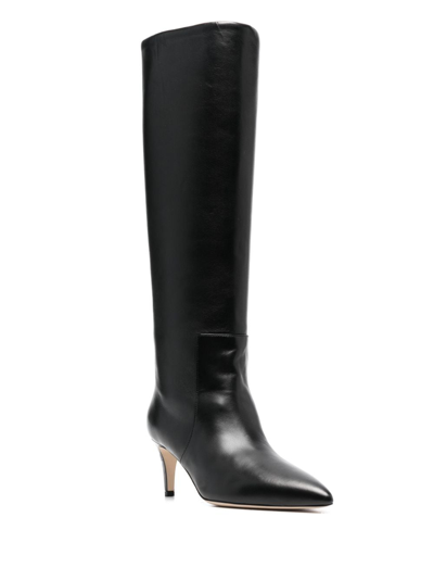 Shop Paris Texas Stiletto 60mm Leather Boots In Black
