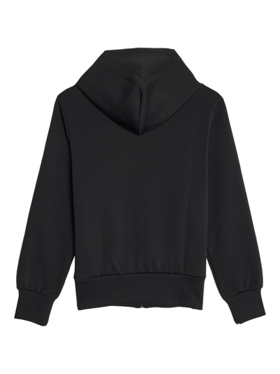 Comme Des Garçons Play Logo-patch Zipped Hoodie In Black