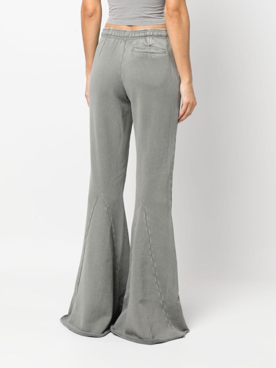 Entire Studios Washed Flared Track Pants In Grey