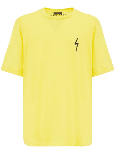Shop Giuseppe Zanotti Ezrha Logo-patch T-shirt In Yellow