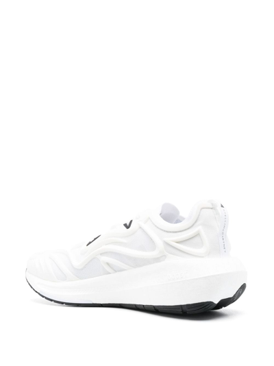 Shop Adidas By Stella Mccartney Panelled Lace-up Sneakers In White