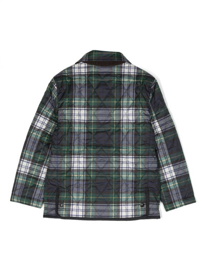Shop Ralph Lauren Check-pattern Reversible Jacket In Green