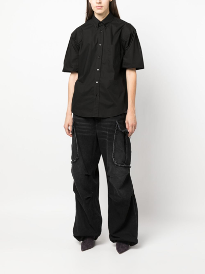 Shop Darkpark Vivi Cargo Jeans In Black