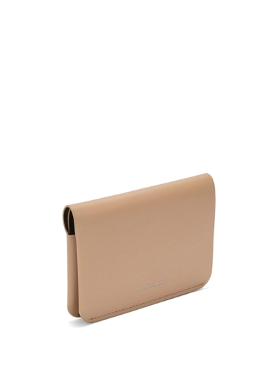 Shop Jil Sander Logo-print Leather Cardholder In Pink