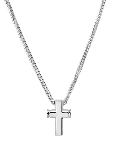 Shop Tane México 1942 Épico Cross Pendant Necklace In Silver