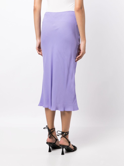 Shop N°21 High-waisted Midi Skirt In Purple