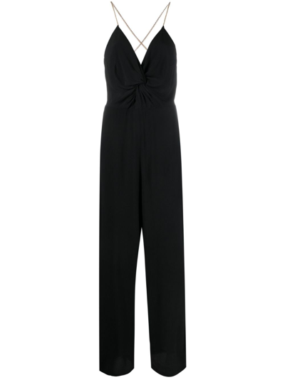 Shop Ba&sh Fifia Straight-leg Jumpsuit In Black