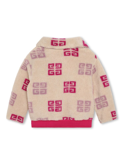 Shop Givenchy 4g-motif Reversible Jacket In Pink