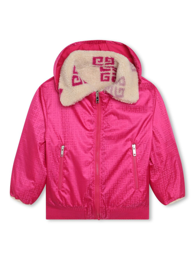 Shop Givenchy 4g-motif Reversible Jacket In Pink