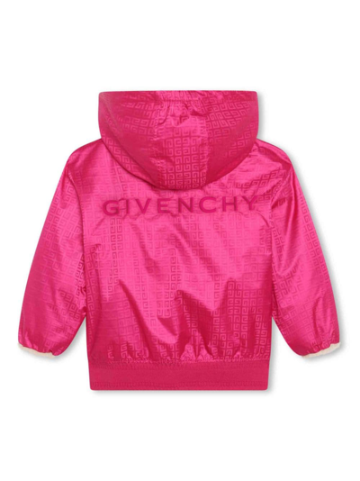 Shop Givenchy 4g-motif Reversible Jacket In Pink