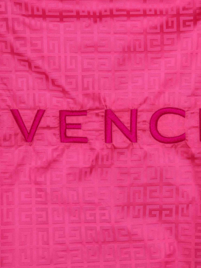 Shop Givenchy 4g-motif Reversible Jacket In Pink