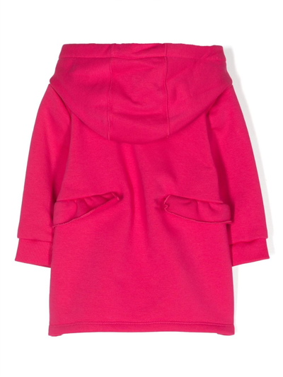 Shop Givenchy Sequin-embellished Hooded Dress In Pink