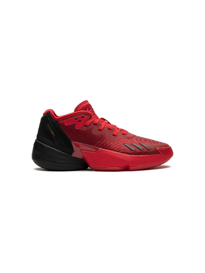 Shop Adidas Originals D.o.n. Issue 4 J "future Of Fast" Sneakers In Red