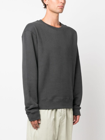 Shop Lemaire Long-sleeved Cotton Jumper In Grey