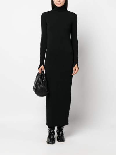 Thom Krom Roll-neck Jersey Maxi Dress In Black