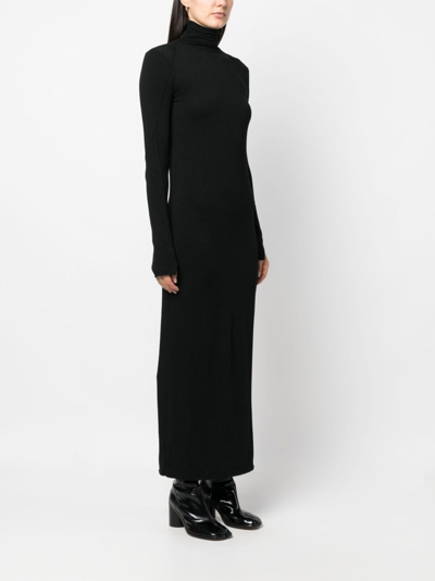 Thom Krom Roll-neck Jersey Maxi Dress In Black