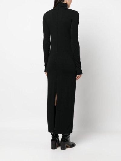 Thom Krom Roll-neck Jersey Maxi Dress In Black