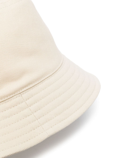 Isabel Marant Haley Cotton Embroidered Bucket Hat In Neutrals