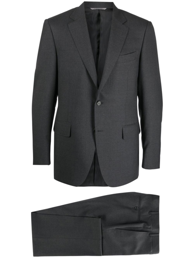 Canali Two Piece Single Breasted Suit In Grey