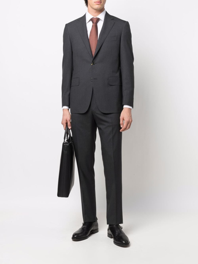 Canali Two Piece Single Breasted Suit In Grey