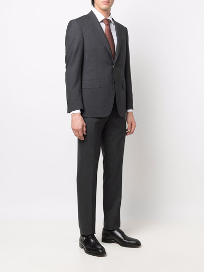 Canali Two Piece Single Breasted Suit In Grey