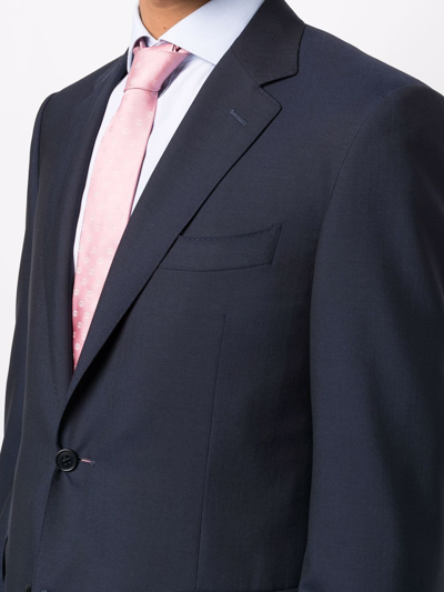 Canali Two Piece Single Breasted Suit In Blue