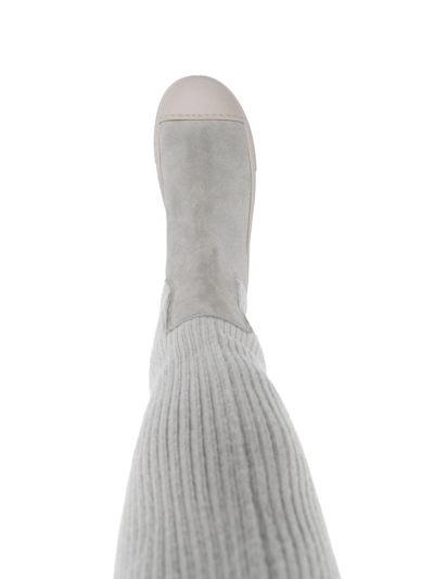 Shop Fabiana Filippi Long-length Boots In Grey