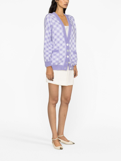 Alessandra Rich Women's V-neck Cardigan In White