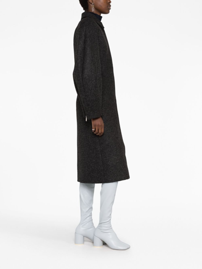 Jacquemus Le Manteau Ovalo Coat In Black