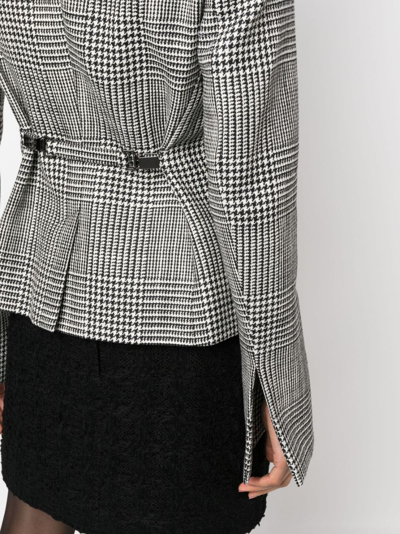 Shop Tom Ford Houndstooth-pattern Single-breasted Blazer In Black