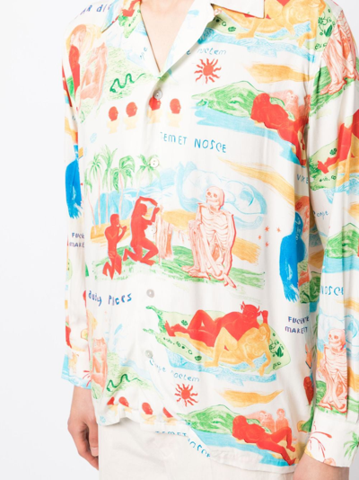 Shop Endless Joy Graphic-print Long-sleeve Shirt In Multicolour