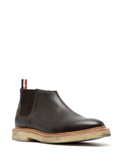 Thom Browne Chelsea Boot In Brown