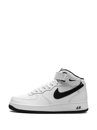 Shop Nike Air Force 1 Mid "white/black" Sneakers