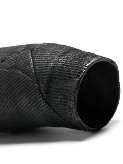 Shop Detaj Bandage Metal Ring In Black