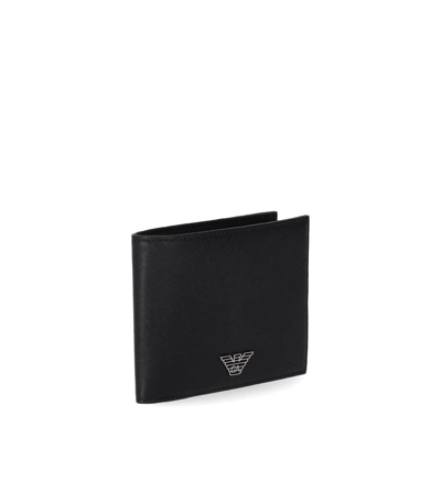 Shop Emporio Armani Wallet In Nero