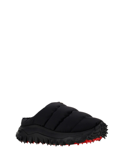 Shop Moncler Genius Puffer Mule Sandals In Black