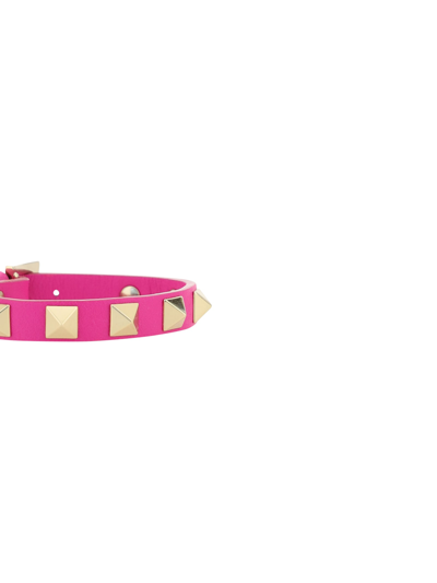 Shop Valentino Garavani Rockstud Bracelet In Pink Pp