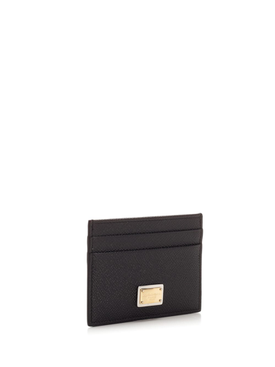 Shop Dolce & Gabbana Card Holder With Tag In Black
