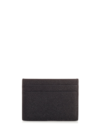 Shop Dolce & Gabbana Card Holder With Tag In Black