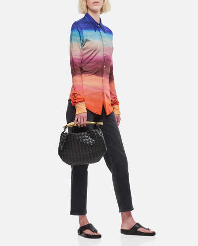 Shop Marni Viscose Stretch Shirt In Multicolour